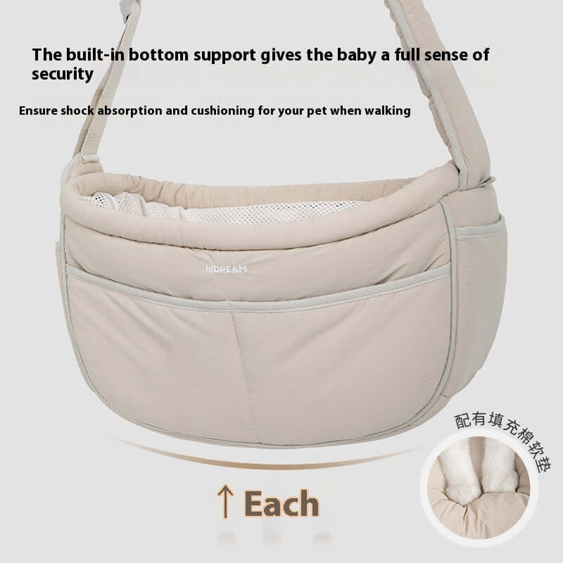 MaxandFriendsPets Lightweight Adjustable Pet Messenger Bag for small pets