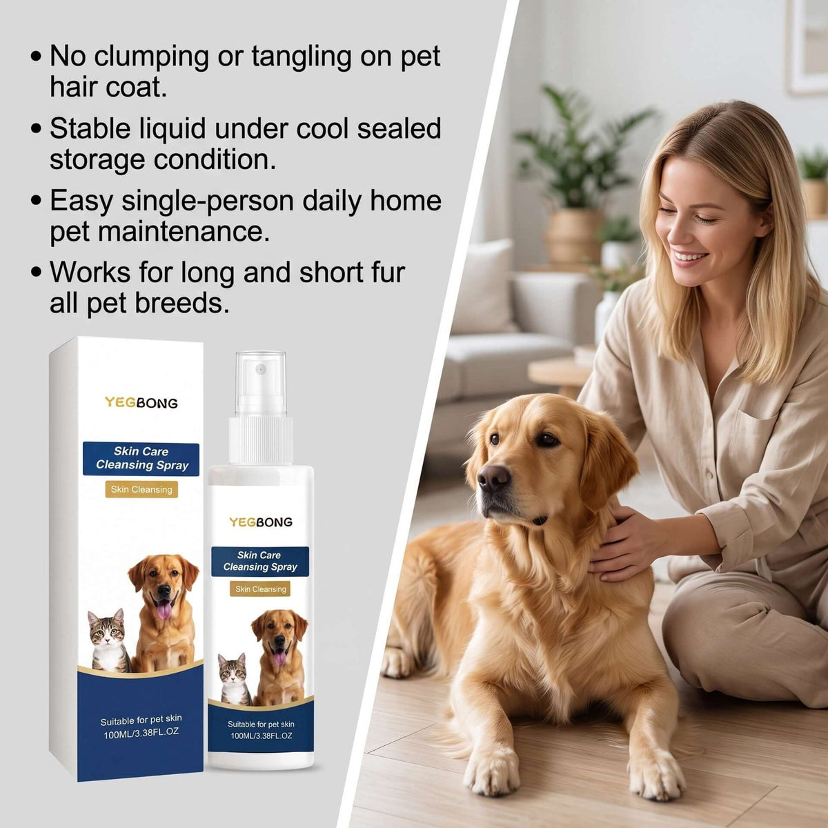 MaxandFriendsPets Pet Skin Care Spray for dogs and cats