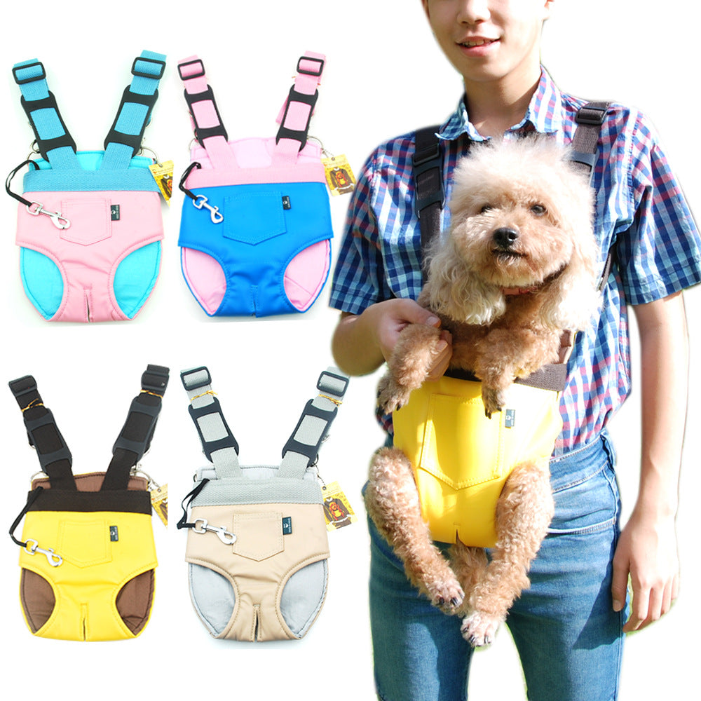 MaxandFriendsPets Adjustable Pet Chest Bag for Outdoor Travel