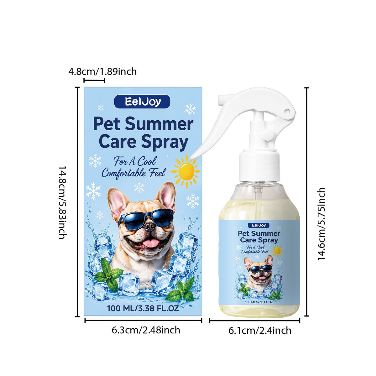 MaxandFriendsPets Pet Summer Care Spray for Dogs and Cats