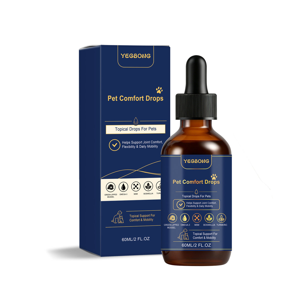 MaxandFriendsPets Pet Joint Care Drops for Dogs and Cats