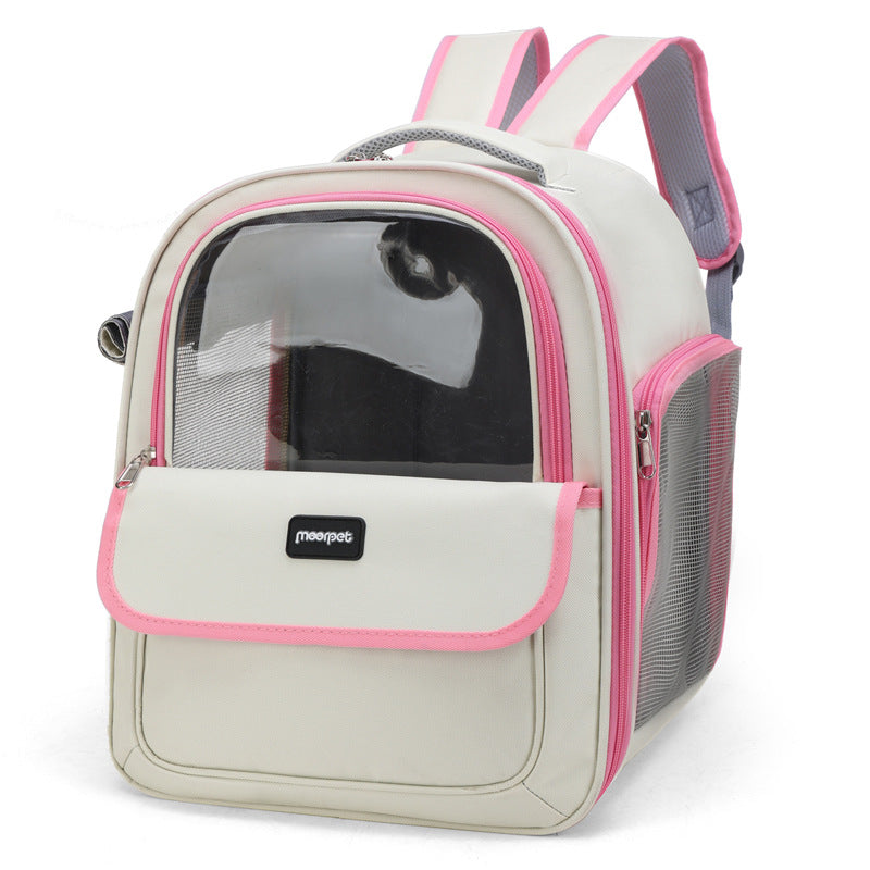 MaxandFriendsPets Cat Outdoor Portable Shoulder Breathable Pet Bag