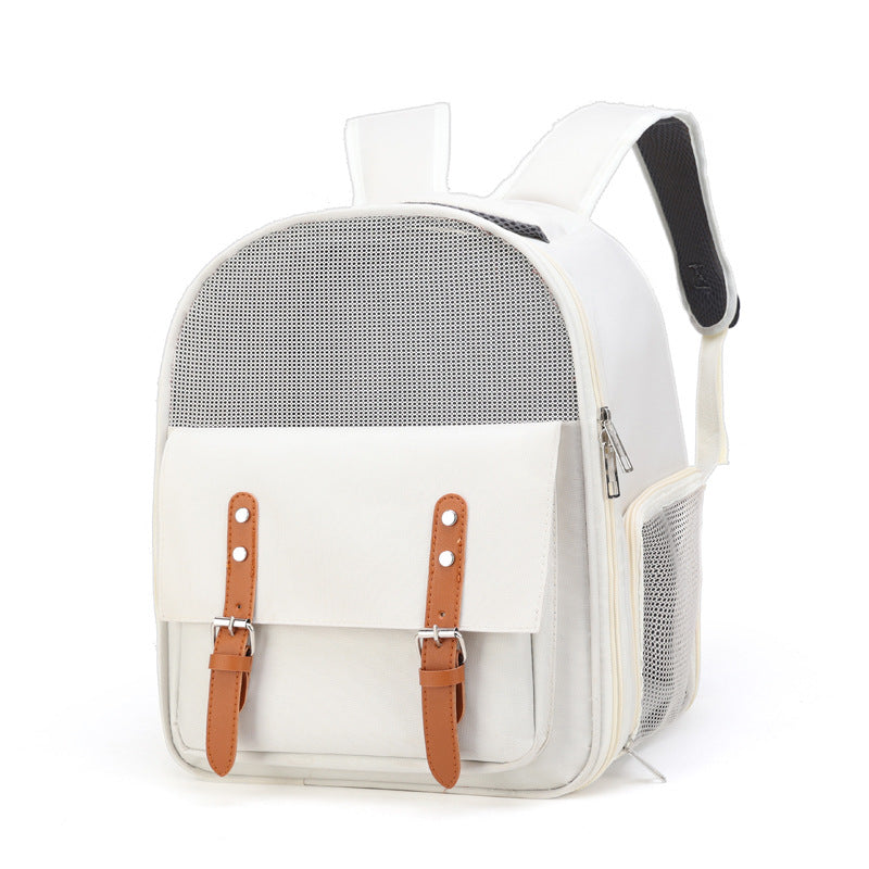MaxandFriendsPets Outdoor Portable Breathable Pet Backpack