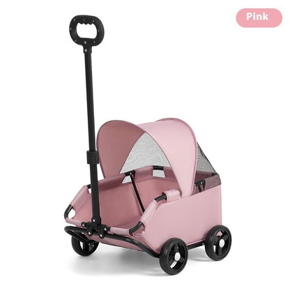 MaxandFriendsPets Small Pet Cart Portable Foldable Outdoor