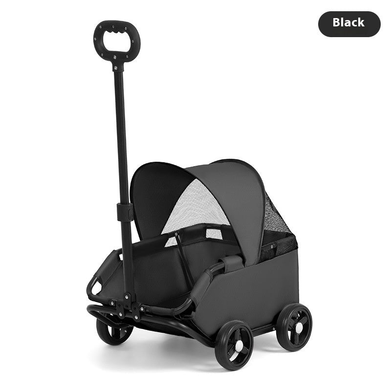 MaxandFriendsPets Small Pet Cart Portable Foldable Outdoor