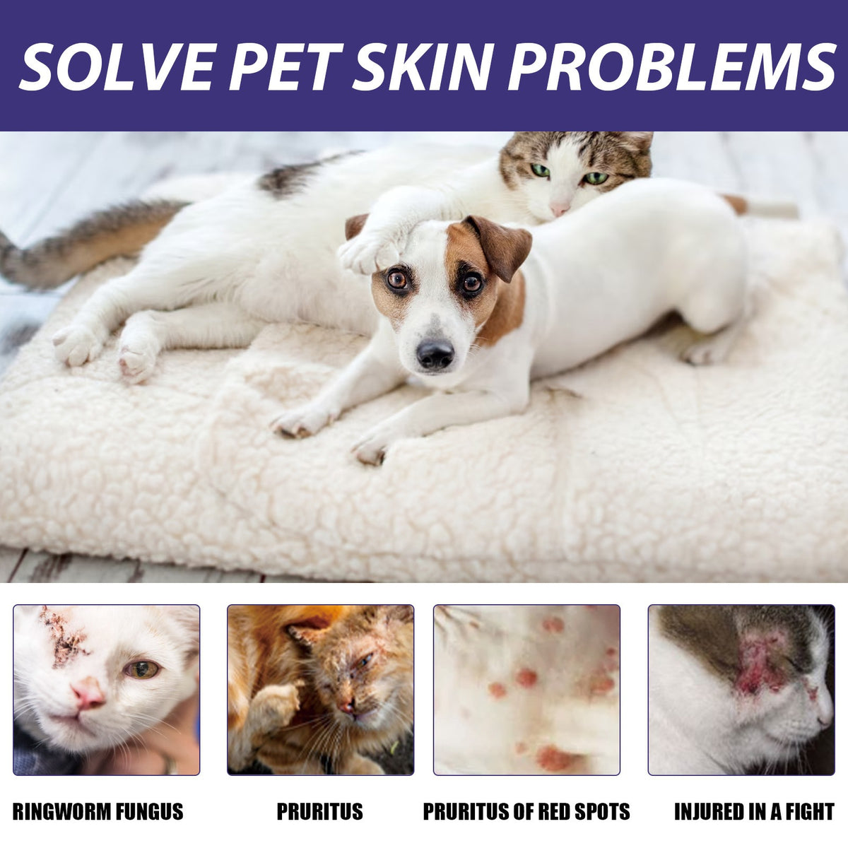 MaxandFriendsPets Pet Skin Care Spray for Dogs and Cats