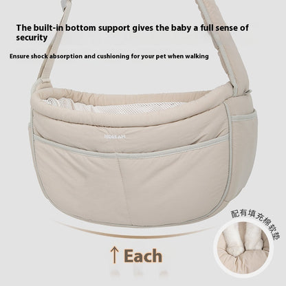 MaxandFriendsPets Lightweight Adjustable Pet Messenger Bag for small pets