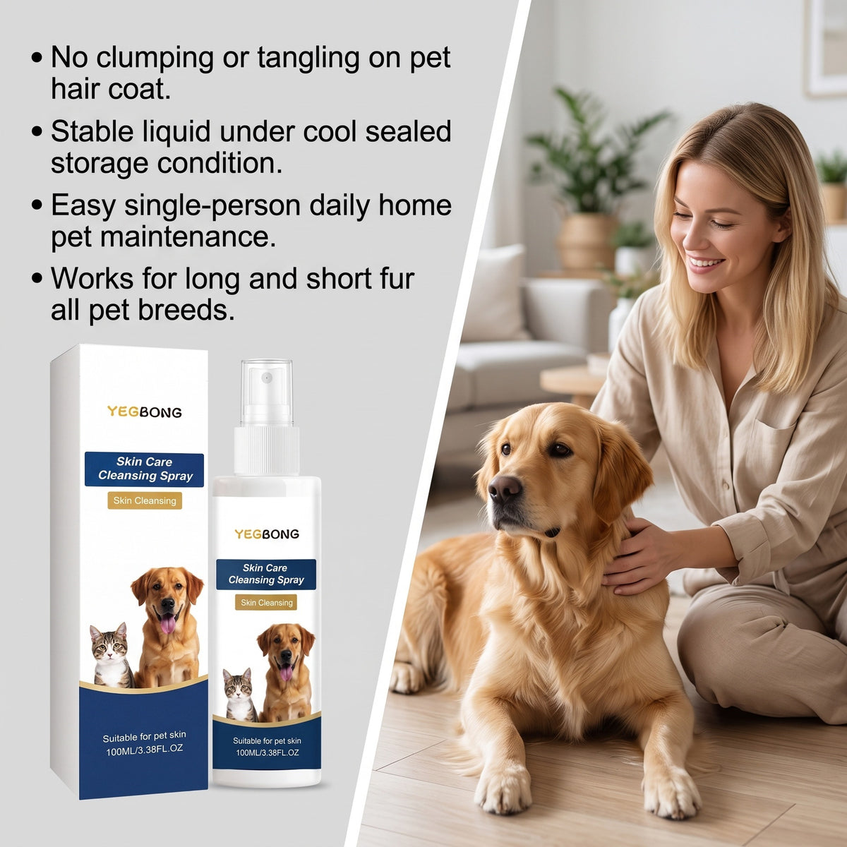 MaxandFriendsPets Pet Skin Care Spray for dogs and cats