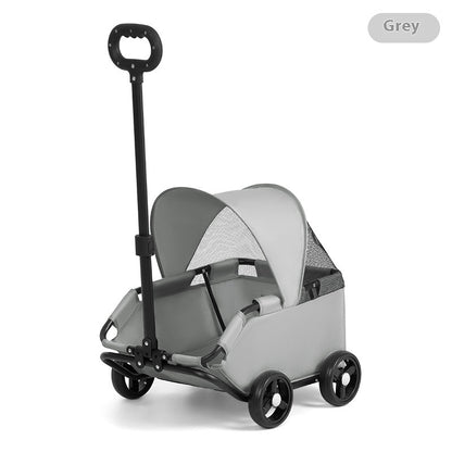 MaxandFriendsPets Small Pet Cart Portable Foldable Outdoor