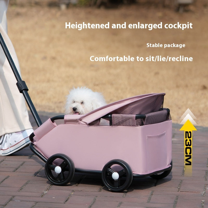 MaxandFriendsPets Small Pet Cart Portable Foldable Outdoor
