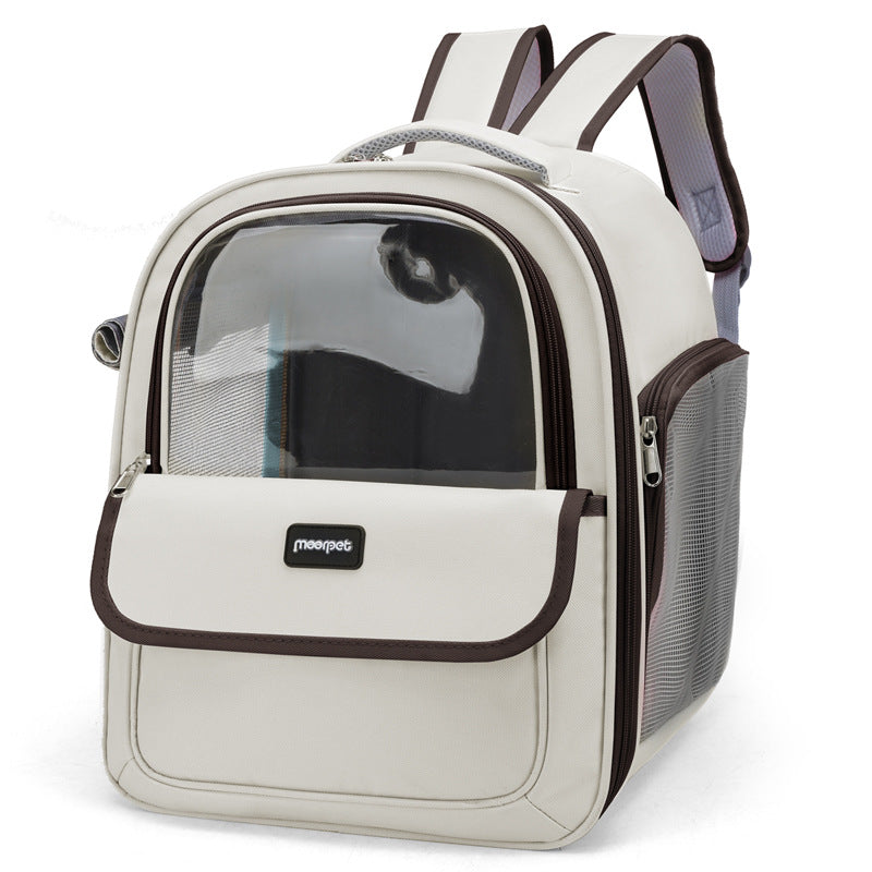 MaxandFriendsPets Cat Outdoor Portable Shoulder Breathable Pet Bag