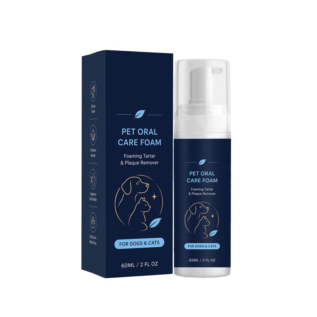 MaxandFriendsPets Pet Oral Care Foam for Dogs &amp; Cats