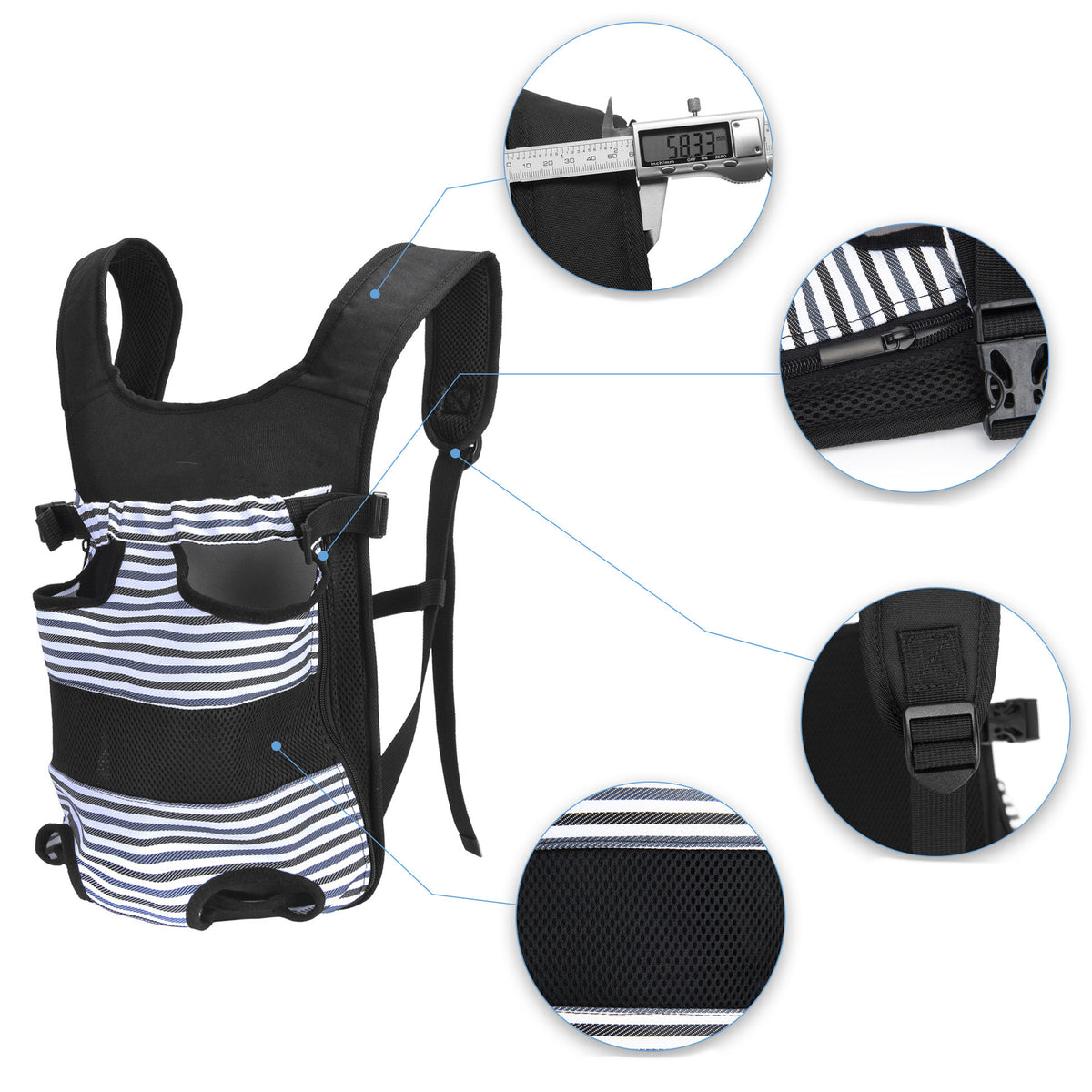 MaxandFriendsPets New Outdoor Portable Pet Backpack for small pets