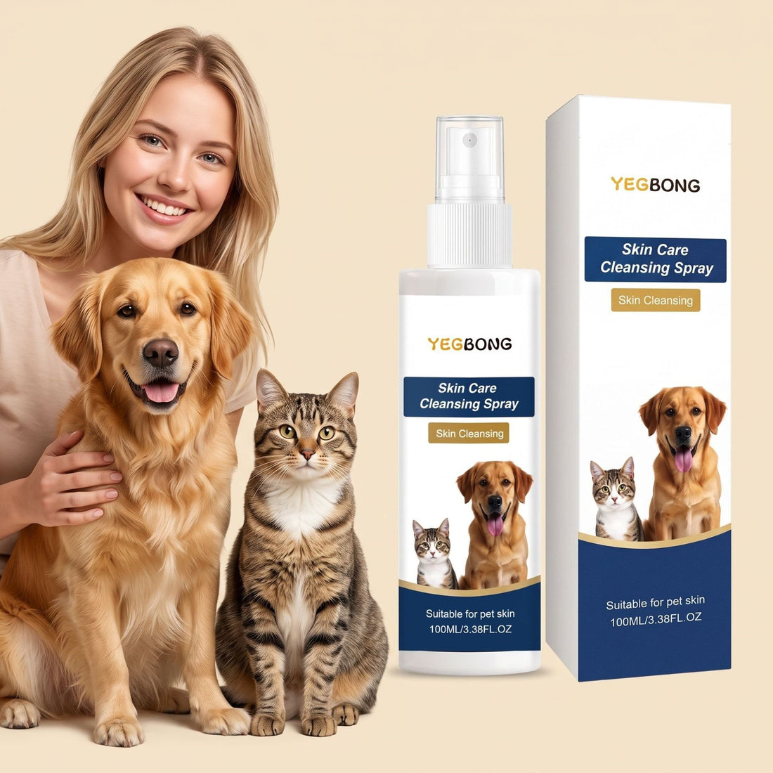 MaxandFriendsPets Pet Skin Care Spray for dogs and cats