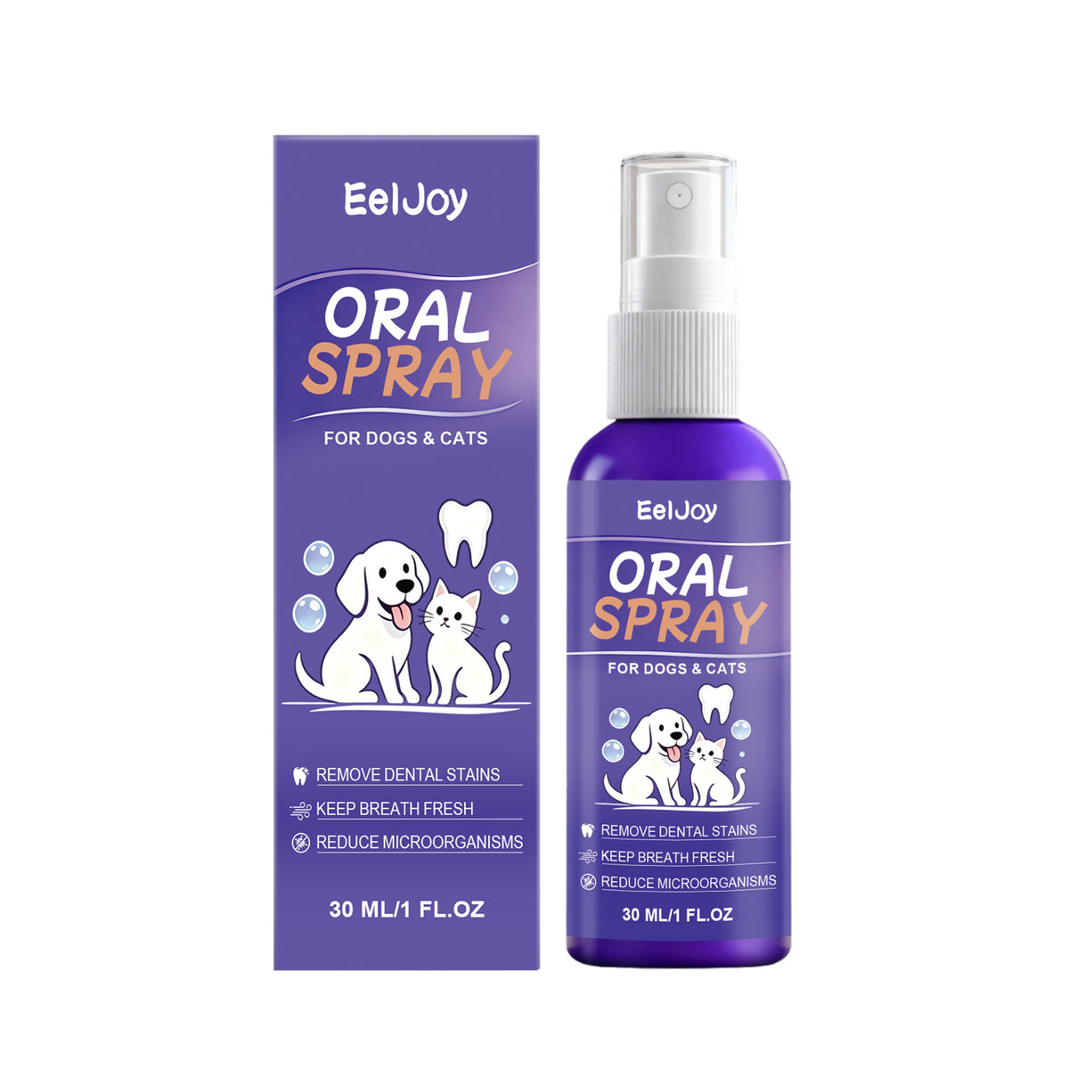 MaxandFriendsPets Pet Oral Care Spray for Dogs and Cats