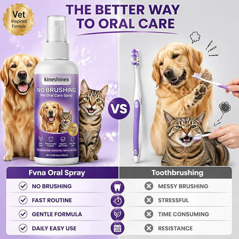 MaxandFriendsPets Breath Oral Care Spray for dogs and cats