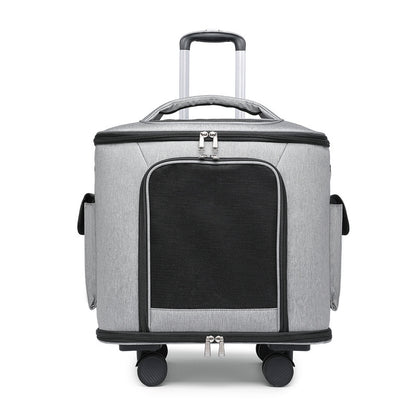 MaxandFriendsPets Portable Outdoor Large-Capacity Foldable Pet Trolley