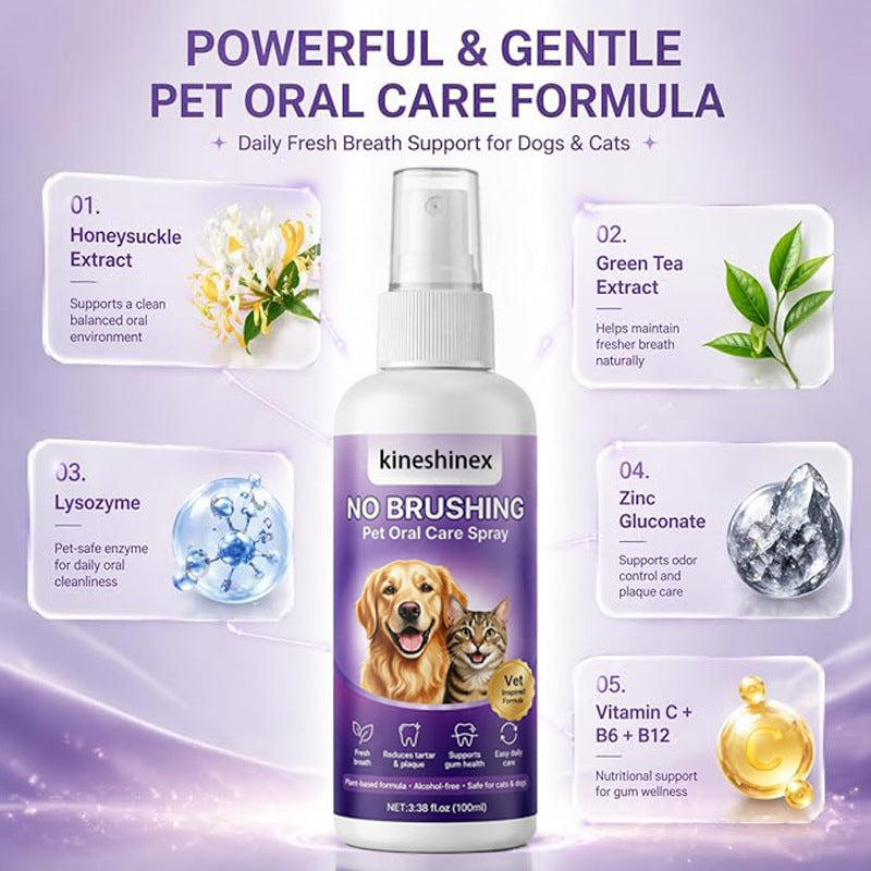 MaxandFriendsPets Breath Oral Care Spray for dogs and cats