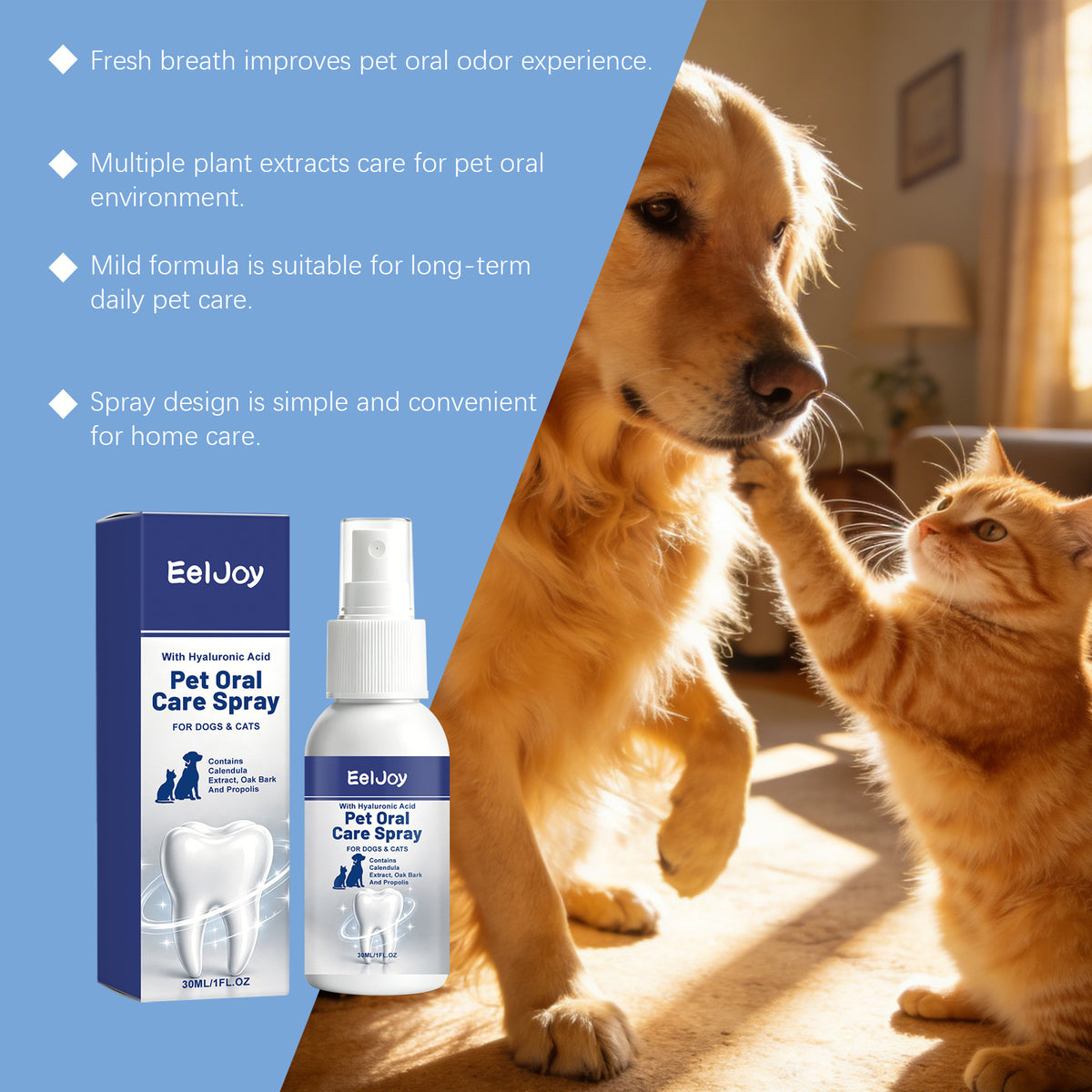 MaxandFriendsPets Pet Oral Care Spray for dogs and cats